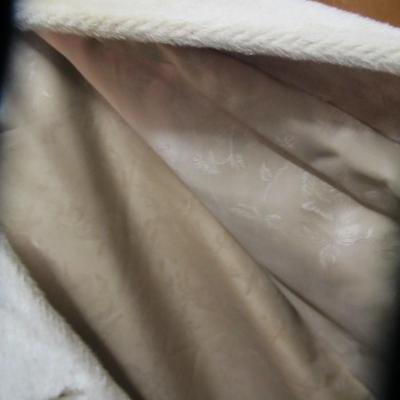 Vintage 60s La France Russel Taylor Brown and Tan Faux Fur Coat Large
