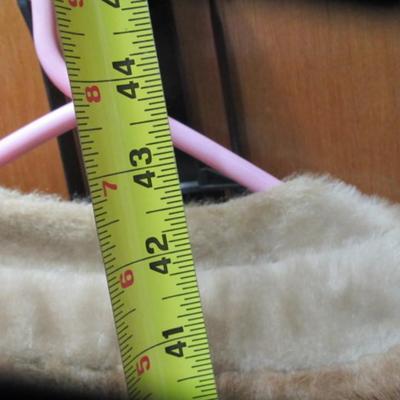 Vintage 60s La France Russel Taylor Brown and Tan Faux Fur Coat Large