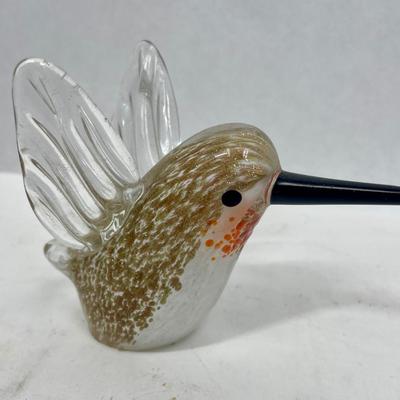 Hummingbird Glass Paperweight