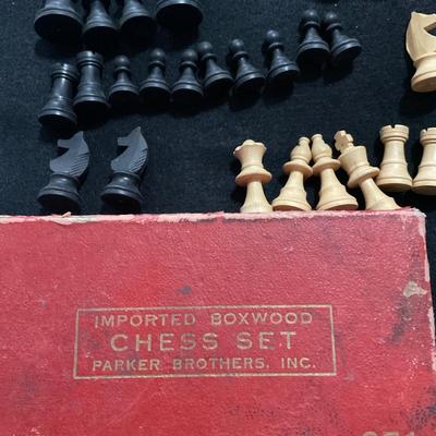 Vintage Wooden Chess Set