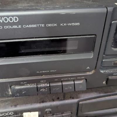 Kenwood Cassette Deck KX-W595 & Disc Player DP-R896