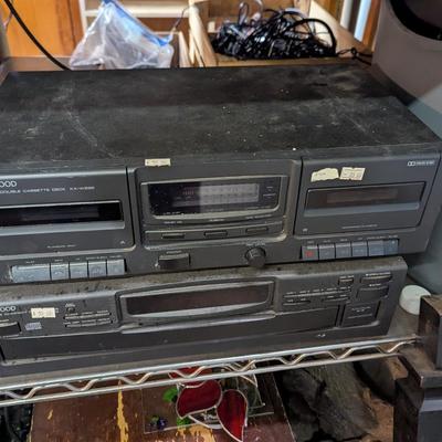 Kenwood Cassette Deck KX-W595 & Disc Player DP-R896