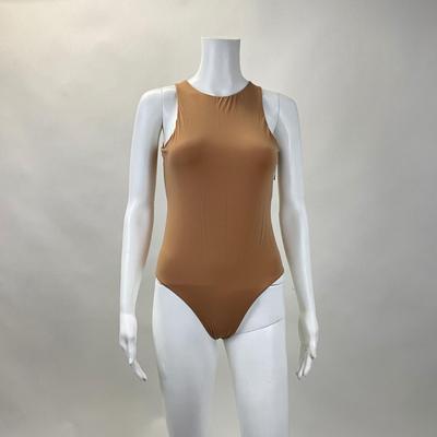306 SKIMS Ochre High Neck Body Suit Size XL