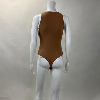 306 SKIMS Ochre High Neck Body Suit Size XL