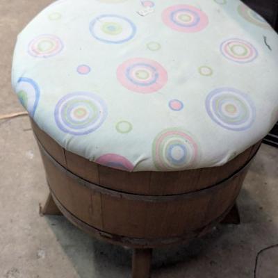 Vintage Sewing Stool With Storage