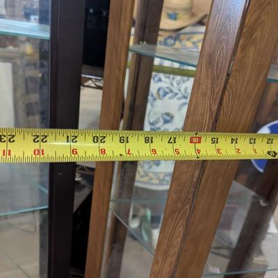 Pair Of Display Cabinets Approx 70" Tall