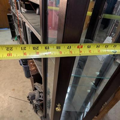 Pair Of Display Cabinets Approx 70" Tall