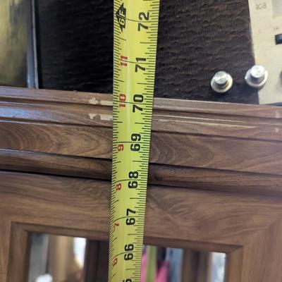 Pair Of Display Cabinets Approx 70" Tall