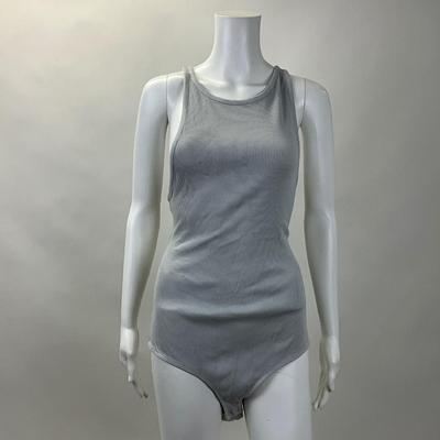309 AGOLDE Light Gray Ribbed One Piece Size LG