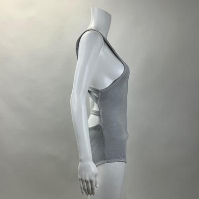 309 AGOLDE Light Gray Ribbed One Piece Size LG