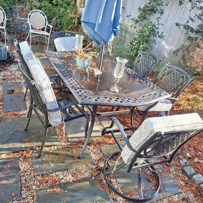7pc dinette w/ umbrella