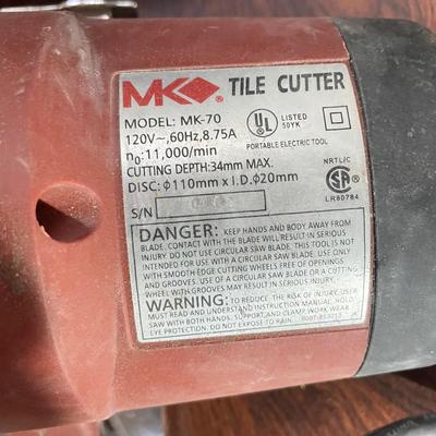 MK Diamond and Nattco Tile Cutters w/ More Tools (B1-SS)