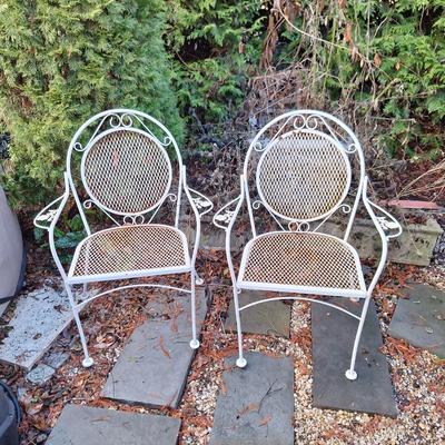 Pair of Wrought iron Chairs
