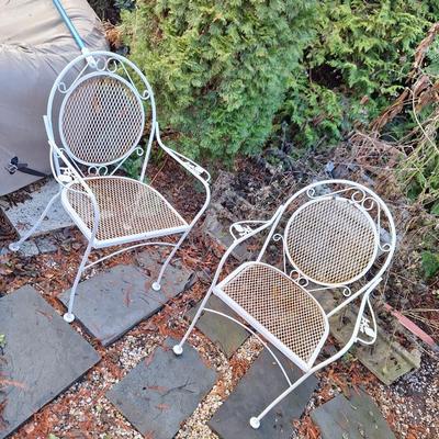 Pair of Wrought iron Chairs