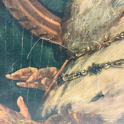 Framed Art: King David Playing the Harp (ca. 1616) by Peter Paul Rubens