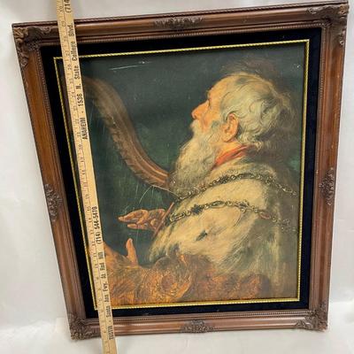 Framed Art: King David Playing the Harp (ca. 1616) by Peter Paul Rubens