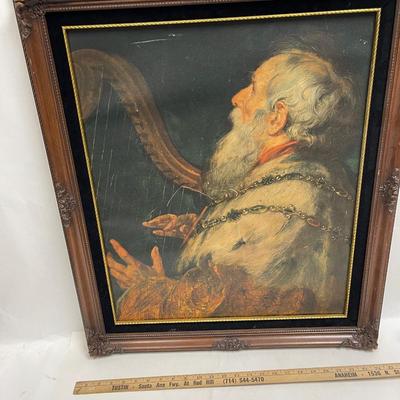 Framed Art: King David Playing the Harp (ca. 1616) by Peter Paul Rubens