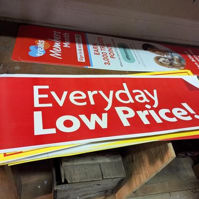 Low Price Display Signs