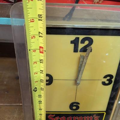 Neon Beer Sign & Seagram's Coolers Clock (See all pictures)