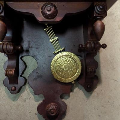 Carved Wood Horse Wall Clock