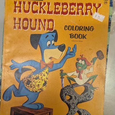 Vintage Coloring Books Huckleberry Hound GI Joe The Jetson Woody