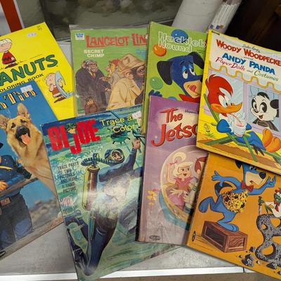 Vintage Coloring Books Huckleberry Hound GI Joe The Jetson Woody