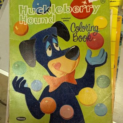 Vintage Coloring Books Huckleberry Hound GI Joe The Jetson Woody