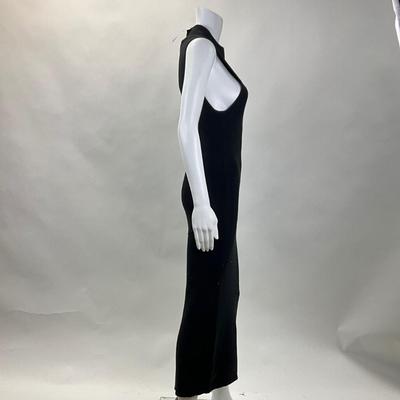 313 INTERMIX Black Turtleneck Ribbed Dress Size LG