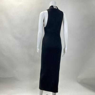 313 INTERMIX Black Turtleneck Ribbed Dress Size LG