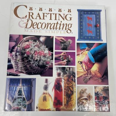 Large Hardback Book/Binder with CRAFT & DECORATING MADE SIMPLE craft ideas and instructions