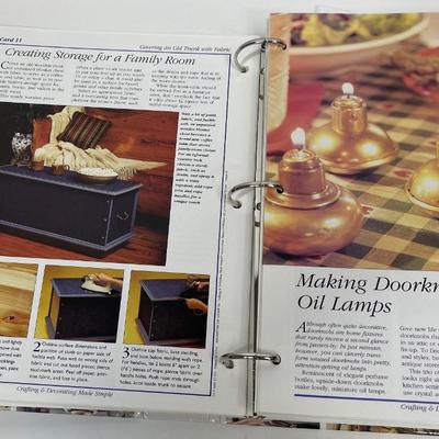 Large Hardback Book/Binder with CRAFT & DECORATING MADE SIMPLE craft ideas and instructions