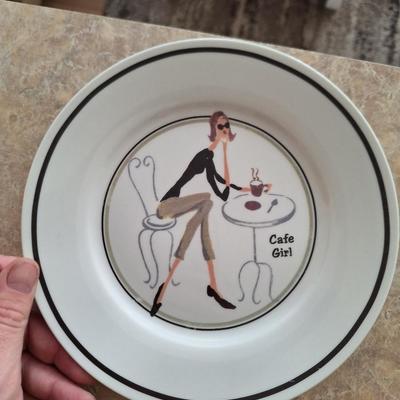 Set of 4 "Girl" PLates