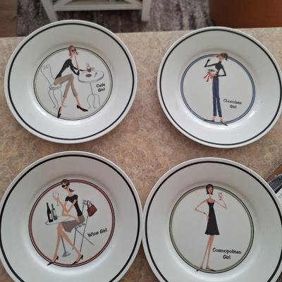 Sale Photo Thumbnail #144: Set of 4 "Girl" PLates