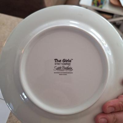 Set of 4 "Girl" PLates