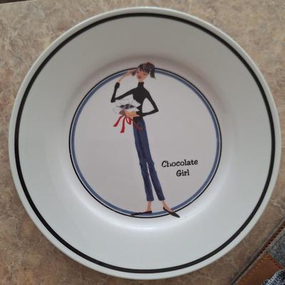Set of 4 "Girl" PLates