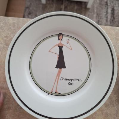 Set of 4 "Girl" PLates