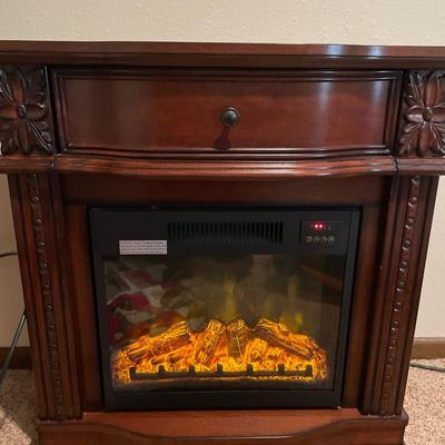 Wood electric heater