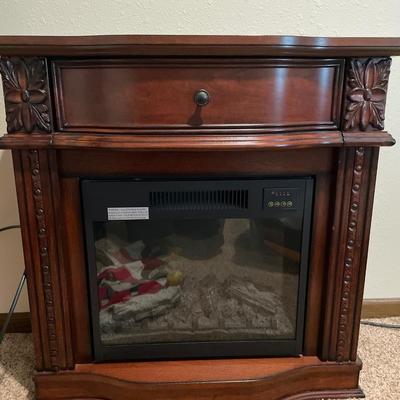 Wood electric heater