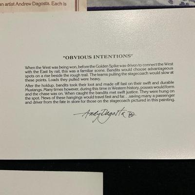 Lithographs of the old west