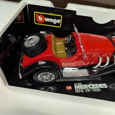 1928 Mercedes Benz SSK Red 1:18 Scale By Bburago
