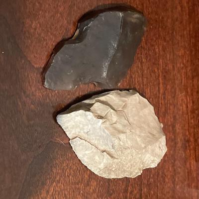 Boys treasures, arrowheads and rocks