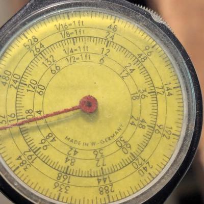 Vintage Altimeter Airguide Zippo Lighter Double Redout Plan Measuring Wheel Scale