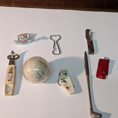 Vintage Items Bottle Openers 1950's Topps Baseball Umpire Game Pocket Counter