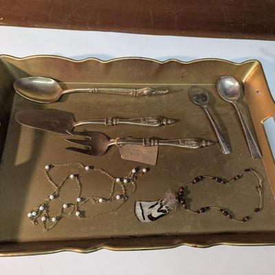 Vintage Brass Thailand 3 Piece Set Hull Stainless