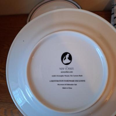 New Yorker Cheese plate set of 8