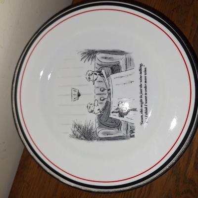 New Yorker Cheese plate set of 8