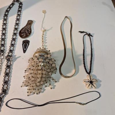 Vintage Costume Jewelry & Perfume Bottle