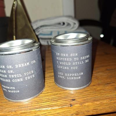3 Song Quote Candles