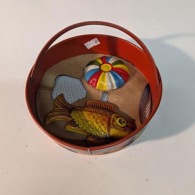 Vintage Art Litho Sand Sifter With Handle