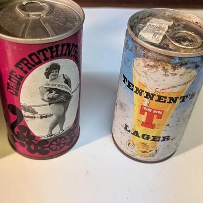 Vintage Bottle & Cans Gilley's Doc Holiday Tennent's Larger Olde Frothingslosh